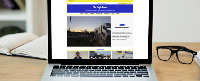Student-Produced School Website Eagle Press