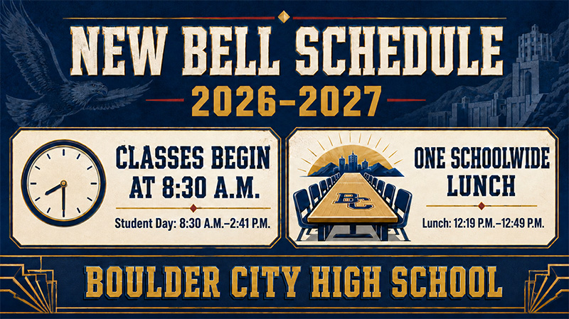 New Bell Schedule for 26-27